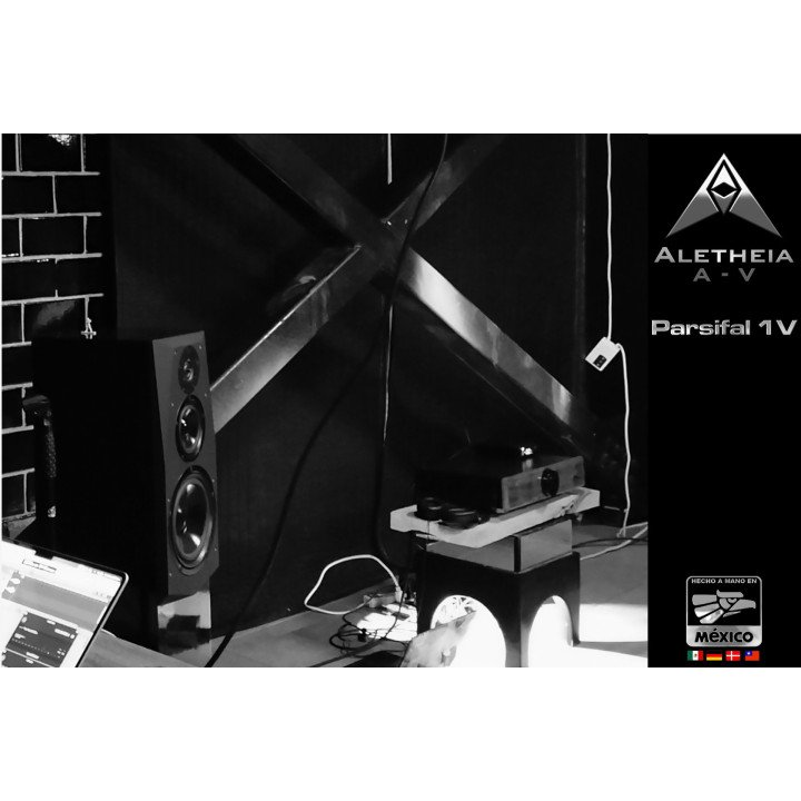 En Galería 33 un tercio CDMX, amplificador Parsifal 1V y bocinas A-38 Cadenza.